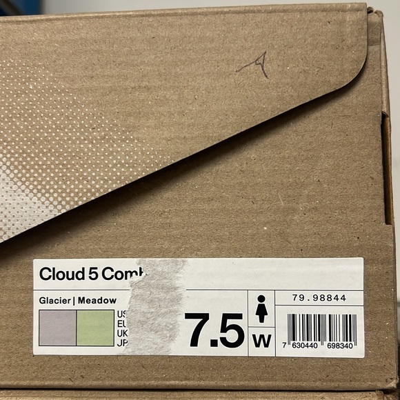 On Women’s Cloud 5 Combo Running Sneaker (Glacier | Meadow) Size 7.5 - Picture 3 of 7